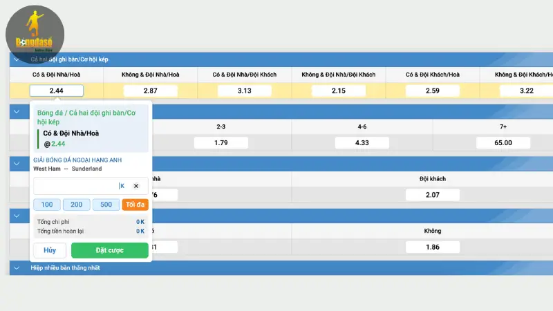 Kèo cơ hội kép là gì?